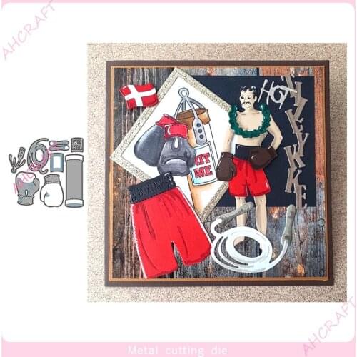 Boxing Gloves Metal Cutting Dies for DIY Scrapbooking Photo Album Decorative Embossing PaperCard Crafts Die2021