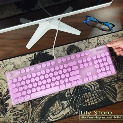 For AJAZZ Robocop Punk Keyboard Protective Skin RK Dark Steam AULA B960 TECHNOLOGY K180 Dust keyboard Cover