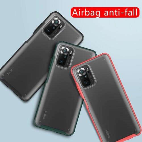 Case on redmi note 10 10s bumper cover for xiaomi readmi not note10 s s10 note10s protective phone back coque bag tpu pc matte