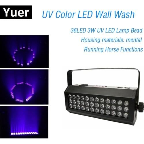 36 LED 3W Disco Light UV Black Lights DJ 120W Par Lamp UV For Party Disco Light Bar Laser Stage Wall Washer Spot Light Backlight