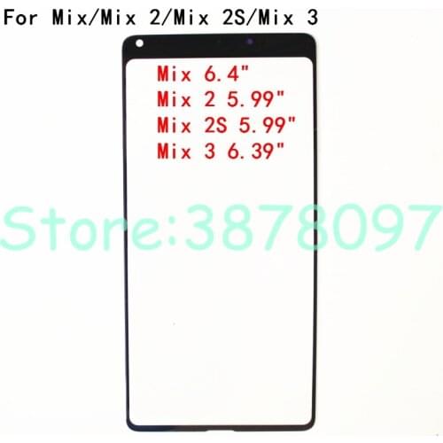 For Xiaomi Mi Mix Mix 2 3 Mix 2S Touch Screen Front Outer Screen touch Panel Glass Parts Repair Replacement