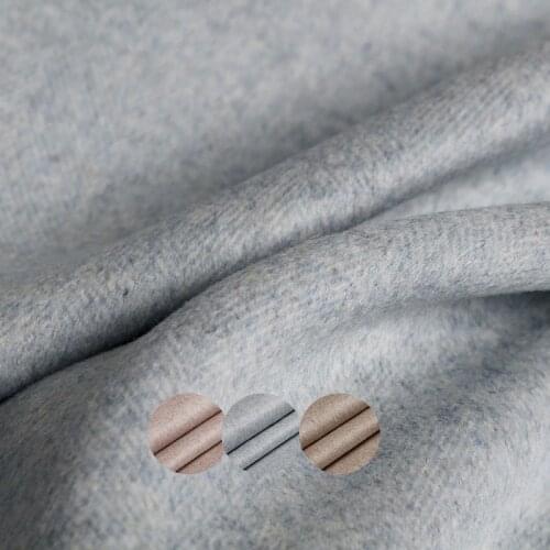 Pearlsilk Double-side Herringbone thicken Wool 3 colours 100%wool matrials Winter overcoat DIY clothes fabrics