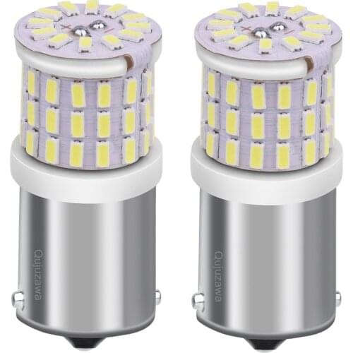 2PCS Ceramic 1156 BA15s 7506 P21W R10W R5W LED Car Tail Brake Lamp Turn Signals Auto Rear Reverse Bulb Daytime Running Light