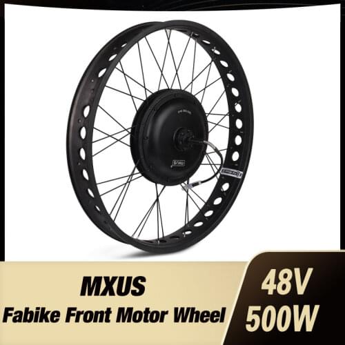 48V 500W Fat bike e-bike kit Electric bike conversion kit Front Wheel Direct Drive motor 20" 26" MXUS XF40