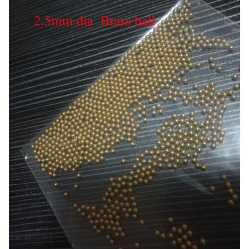 2.5mm Dia H62 Brass Solid Industry Ball, about 1000 pcs/lot