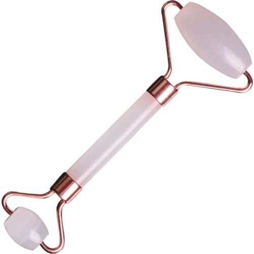 Natural Jade Face Massage Roller Double Head Jade Cosmetic Body Skin Relaxing Scraping Tablet Beauty Neck Eye Slimming Spa