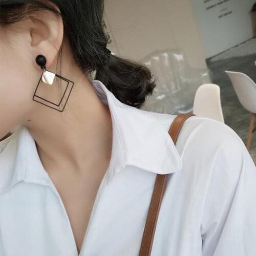 New Fashion Round Earings Women for Womens Dangling Style Young Gift Leaf Chain Tassel Drop Korean Earrings Jewelry