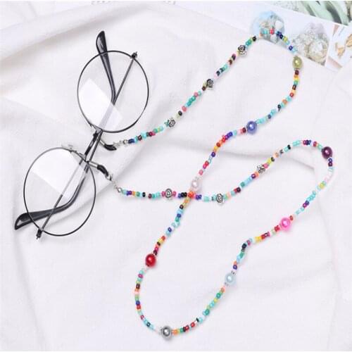 Stainless Steel Sunglasses Necklace Eyeglass Reading Beaded Glasses Chains Eyewear Fashion Glasses Chain Women Men Eyewear