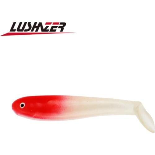 4pcs/lot LUSHAZER fishing soft lures 6.8g 9cm isca artificial lote silicone bait sea fishing jig lure fishing tackles