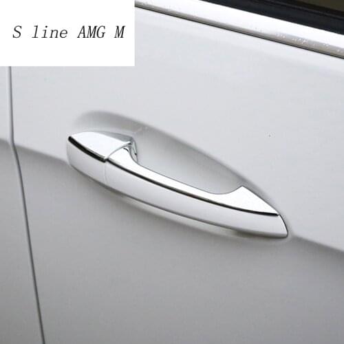 Car Styling Outer Door Bowl And Handle Protective Stickers Covers Trim for Mercedes Benz GLA X156 CLA C117 A B Class Accessories