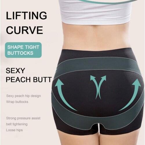 Hip Enhancer Butt Lifted Underwear Seamless Fake Padded Briefs Shapewear Pantie Body Shorts For Women Lady Underwear Ventilation