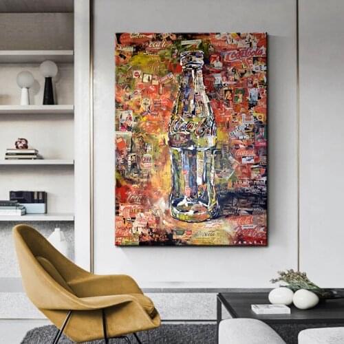 Street Graffiti Art Bottle Graffiti Painting Art Poster Canvas Painting Decorative Painting Living Room Wall Picture Home Decor