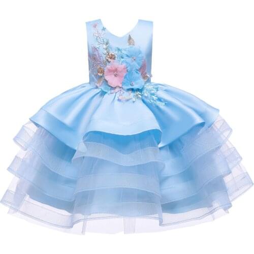 0-8Years Baby Girl Vestidos Dress Newborn Kids Flower Wedding Princess Dresses For Girls Elegant Party Clothes