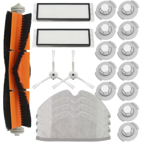 For xiaomi vacuum 2 roborock s50 Main Brush Side Brush HEPA Filter Suitable xiaomi roborock Mi Robot parts filters