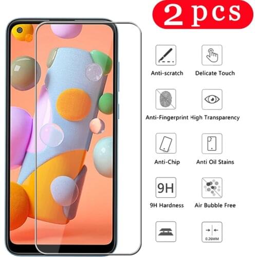 2Pcs film for Samsung Galaxy A01 A11 A21 A21S A31 A41 A51 A50 A60 A71 A80 A91 tempered glass protective phone screen protector