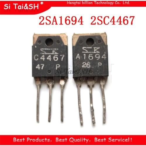 10PCS 2SA1694 2SC4467 TO-3P (5PCS A1694 + 5PCS C4467) TO3P new original