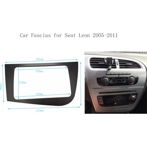 2DIN Fascias plate panel Frame fit for Seat Leon 2005-2011 left right hand driving Car Stereo panel Head Unit GPS Navigation