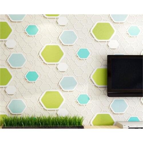 Beibehang 3D Stereo Geometry Wallpaper KTV Guest House TV Background Home Decoration Background murals Wallpaper for walls 3 d