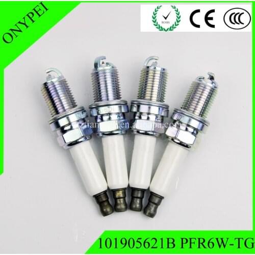 4PCS 101905621B PFR6W-TG Platinum Spark Plug For A5 A6 Q7 4.0L S5 S8 VKB20 TOUAREG V8 4.2L 101 905 621B