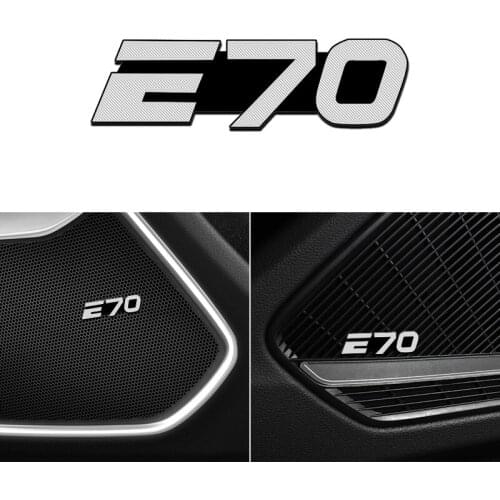 4pcs 3D aluminum speaker stereo speaker badge emblem Sticker for BMW E70 2010 2015-2020 Car Accessories