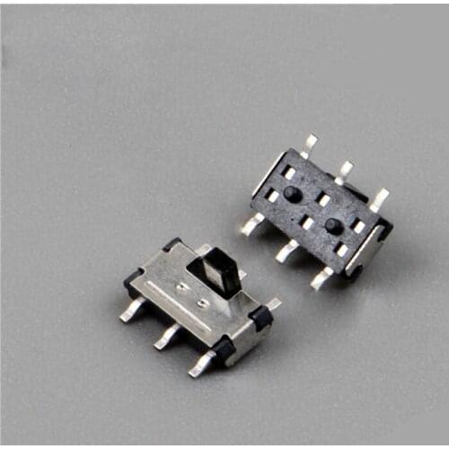 5pcs small dial switch 6 feet 2 positions switch micro switch Mini MSK-22D10