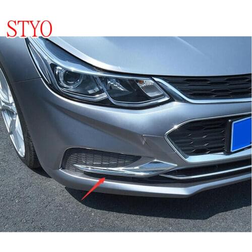 STYO Car ABS Chrome Front Fog Light Cover Trim for Chevrolet CRUZE 2017 2018