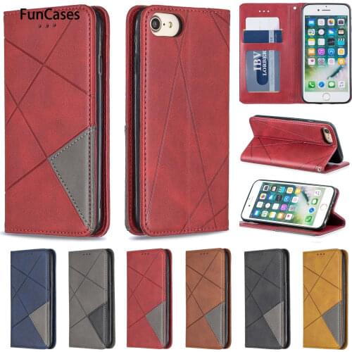 Business Cellphone Cases For capinha iPhone 7 Flip Case Flip Wallet Case Book sFor Apple iPhone ajax 8 4.7" Plus Cover Wonderful