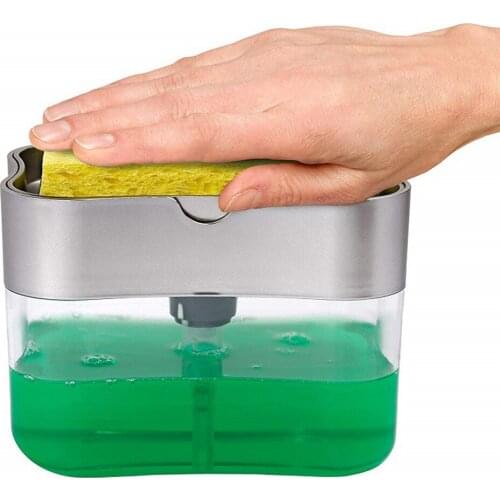 Storage Case Liquid Soap Dispenser Supplies For Kitchen Dispensers Household Products Easy To Use Container Box With Sponge