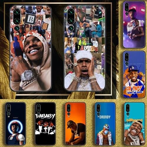Rapper Dababy Baby Jesus Phone case For Huawei P Mate P10 P20 P30 P40 10 20 Smart Z Pro Lite 2019 black luxury back 3D bumper