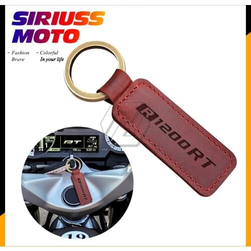 Motorcycle Cowhide Keychain Key Ring Case for BMW Motorrad R1200RT R1200 RT