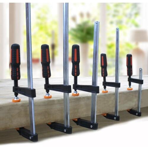 Woodworking Fixture Tools Clamp Adjustable Head F Shape Quick Speed Squeeze Wood Working Clamp Clip fixed Tool