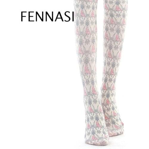 FENNASI Winter Fashion Warm Women Pantyhose Lady Jacquard Pattern Elastic Thick Sexy Tight Breathable Comfort Female Tights