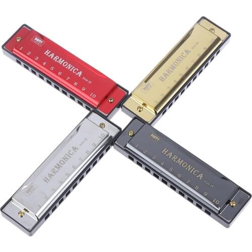Titanium 10 Hole Harmonica Mouth Organ Puzzle Musical Instrument Beginner Teaching Playing Gift Copper Core Resin Harmonica