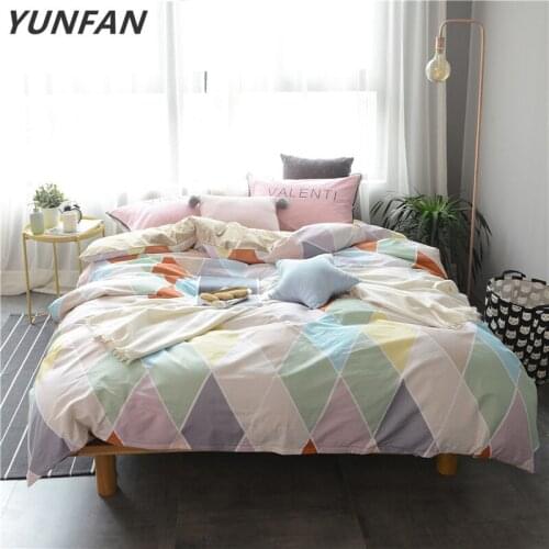 4PCS 100% Cotton Duvet Cover Sets cartoon Cactus Printed Quilt Cover Pillowcase Bed Sheet Bed Linen queen King Size Bedding Set