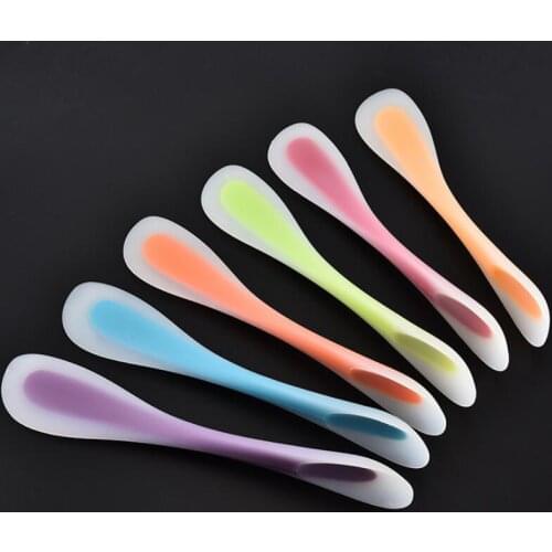 Creative DIY Silica Gel Scraper Household Double Heads Spatula Spoons Safe Resuable Eco Friendly Silicone Spatulas LX4474
