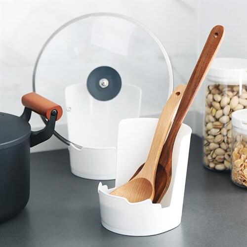Spatula Ladle Shelf Spoon Rest Pot Lid Holder Rack Cover Strainer Pad Kitchen Multifunction Stand Containers Complements Tool