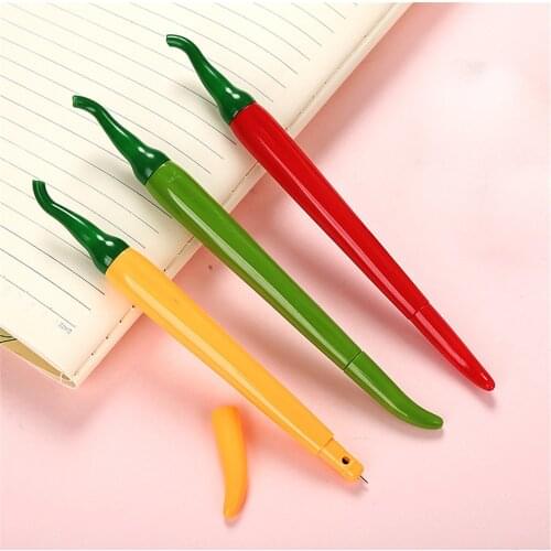 Cute Creative Simulation Pepper Gel Pen Cartoon Learning Stationery Styling Office Supplies Needle Water-based Pen