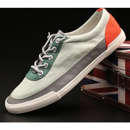 Mens Flat shoes Men Moccasins Shoes lace up Men Lightweight Mens Vulcanized shoes Comfortable Breathable Canvas shoes A23-35