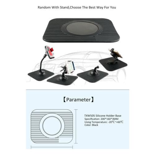 NUOLIANXIN In Car GPS SAT Nav Dashboard Mount Dash Holder Mat For Satnav Anti Slip Skid