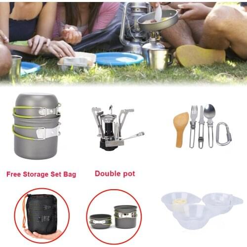 Portable gas stove cooker camping stove outdoor supplies camping picnic set outdoor tableware camping tent travel