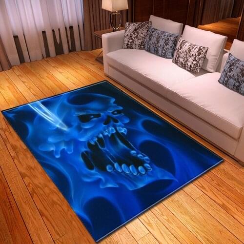 Nordic Abstract Skull Art Carpets for Living Room Bedroom Area Rugs Modern 3D Printing Home Floor Mats Hallway Kitchen Carpet