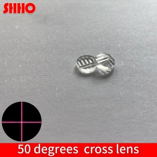 High quality T shape cross positioning diameter 8mm angle 50 degrees cross line lens plastic lens optical lens manufacturer