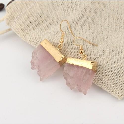 Dayoff Boho Pink Green Handmade Earings For Women Jewelry Unique Resin Irregular Big Earing Mountain Drop Earrings E168