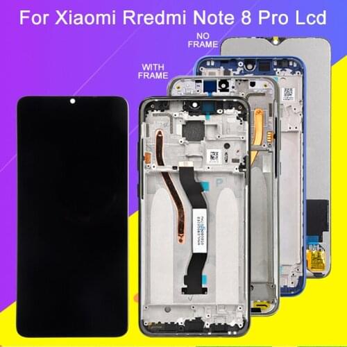 Catteny For Xiaomi Redmi Note 8 Pro Lcd With Frame Touch Panel Glass Screen Digitizer Assembly For Redmi Note 8 Display