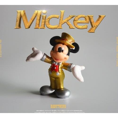 12PCS 6cm High quality small size Disney Festival Dress Mickey mouse ornament model collection ornament DIY decoration