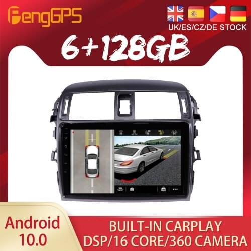 128G Android10 PX6 for Toyota Fortuner Hilux 2008 2014 Car DVD GPS Navigation Radio Stereo Video Multifunction CarPlay HeadUnit