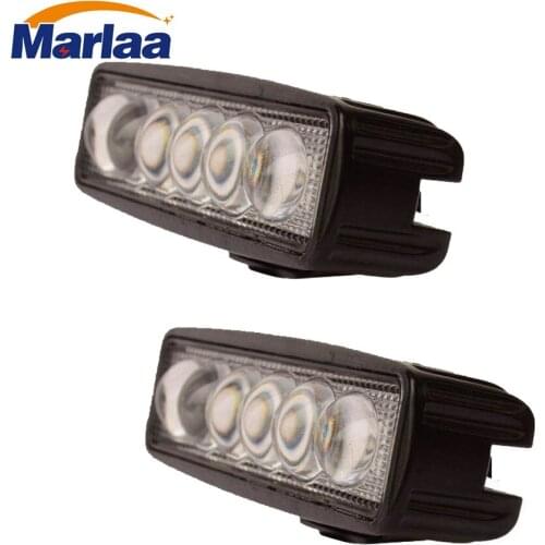 18w Led Work Light 4D Led 4x4 Off Road Light Bar Pair 6 inch SUV Driving Headlight Spot Pods 2PCS