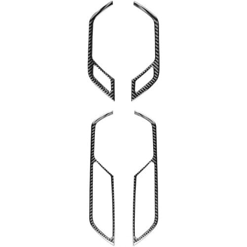 2019 Audi A6L A7 4-piece panel frame waterproof and scratch-resistant carbon fiber inner door handle decorative cover Mouldings