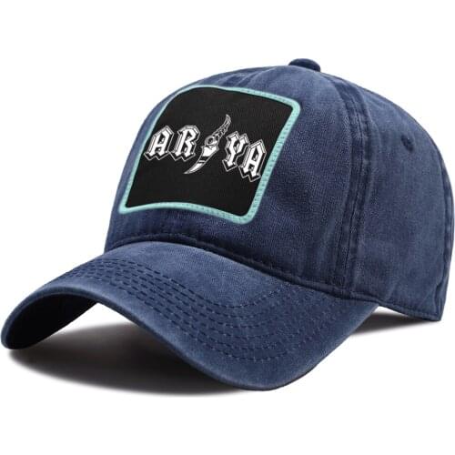 AR YA Simple Vintage Print Snapback Hat Breathable Sunscreen Riding Hats Unisex Cotton Baseball Cap Sports Outdoor Tactical Caps