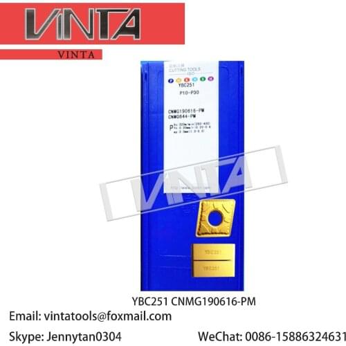 Free shipping high quality 10pcs/lots YBC252 YBC351 YBC251 YBD102 YBC151 CNMG190616-PM cnc carbide turning inserts